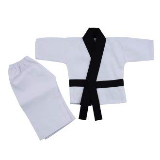 Playwell Uniforme de karate infantil de artes marciales (traje) - 6-12 meses