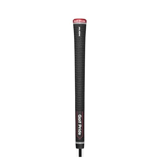Golf Pride Herren Griffe Multi-Compound Cord, Schwarz/Rot, M, RE34-001 4 Golf Pride Tour Velvet Align Golfgriff, mittelgroß, Schwarz