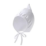 Baby Hat Warm and Fashionable Fetal Caps Breathable Infants Bonnet with Windproof for Spring Fall White