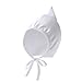 Baby Hat Warm and Fashionable Fetal Caps Breathable Infants Bonnet with Windproof for Spring Fall White