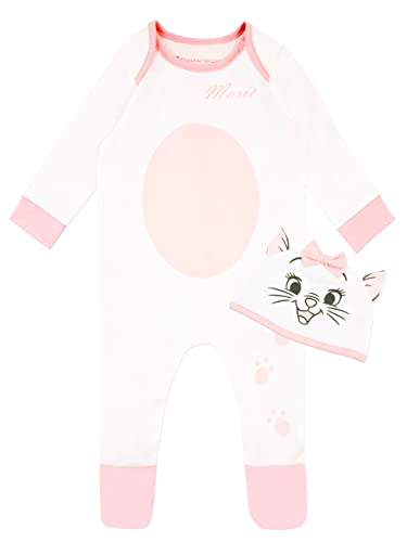 Disney Girls' Footies and Hat Marie