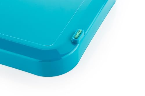 Image of Plastic Multipurpose Drain Tray - Durable & Lightweight Draining Rack Tray for Kitchen, Bathroom & Storage (Green)