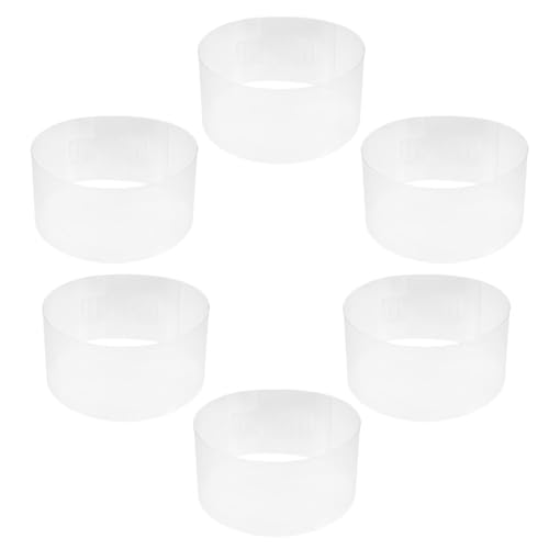 GETAJGHSD Juego de 6 Insertos Ajustables de Plástico para Moldear Sombreros de Copa Plana y Cónicos, Soporte Interior Hebilla para Exhibición y Almacenamiento en Actividades al Aire Libre