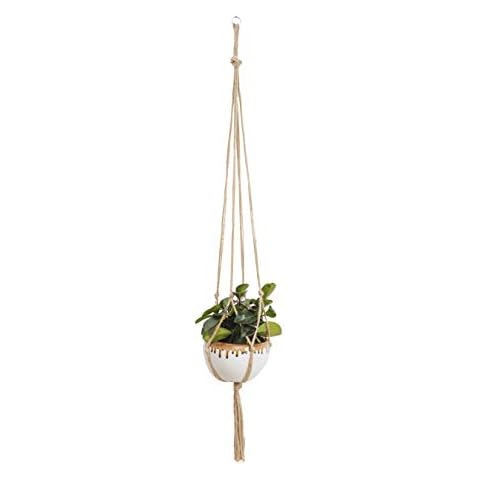 1 piece Brown Macramé Plant Hanger (Setof1) Cover