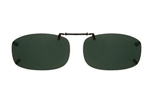 Solar Shield Fits Over Rimless Clip-On Sunglasses REC 5 56 BLACK/GRAY