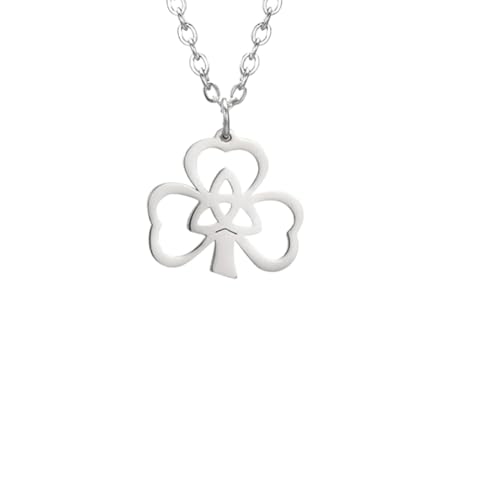 Collier trèfle argent avec amulette pour offrir un porte-bonheur unique