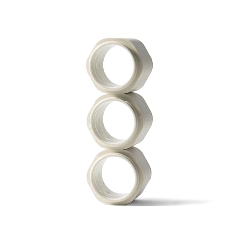 Cadence Extender - Add On to Any Flex Magnetic Containers with Lids,Extension to Travel Bottles for Toiletries - Carry On Travel Essentials For Women/Men - Adds Additional 1.43 fl oz - 3pk, Sand