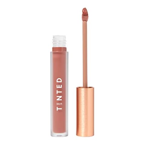 Live Tinted Huelip Liquid Lip Crème - Weightless, Long-Lasting Liquid Lip with Hyaluronic Acid and Jojoba Oil For a Soft, Comfortable, Moisturized Finish - 0.09 fl oz - Warm Brown Cover