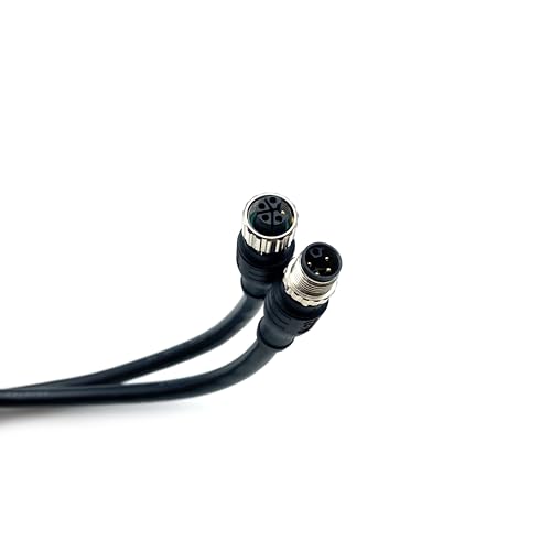 Câble M12 5 broches L Code pour alimentation de capteur droit en milieu ferroviaire