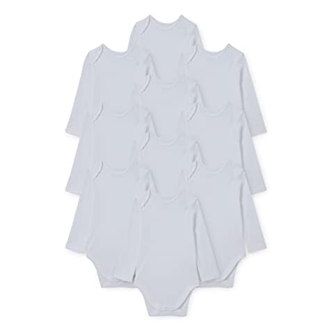 C&A Baby Unisex Body 10er Pack|Multipack Unifarben weiß 98 Cover