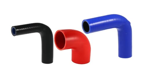 Tuyau d'admission d'air coude 90 degrés en silicone noir 16-19mm pour moteur