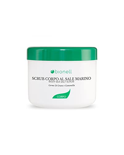 Scrub corps au sel marin Bionell 500 ml pour l'exfoliation de la peau