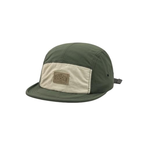 Gyios baseball cap Color Block Quick Dry 5 Panel Camper Adjustable Short Brim Sun Hat For Hiking Camping Travel Outdoor Casual Wear-a