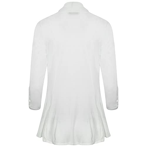 Image of Loxdonz Women's Open Front Cardigans Casual 3 /4 Sleeve Cardigan Soft Lightweight Top