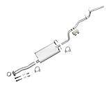 Single Inlet Exhaust Pipe System Replacement Parts For Ford Explorer 1995 1996 1997 1998 1999 2000 4.0L Vin Code X OHV 4-Door Model with Single Inlet and Single Outlet Muffler