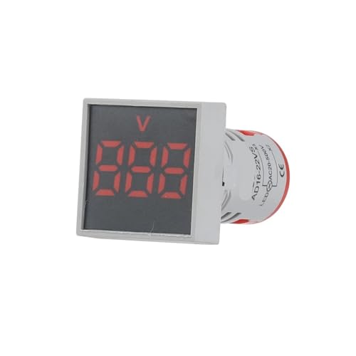 Voltmètre numérique AC 20-500V avec affichage LED rouge encastrable 28mm