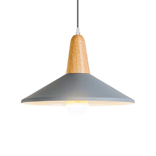 Lustre en fer forgé Macaron et bois suspension colorée style bohème pour bar