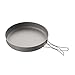 BFHRDESX Compatible for 8-Inch Titanium Frying Pan with Folding Handle, Ultralight 1000ml Camping Cookware for Outdoor Hiking