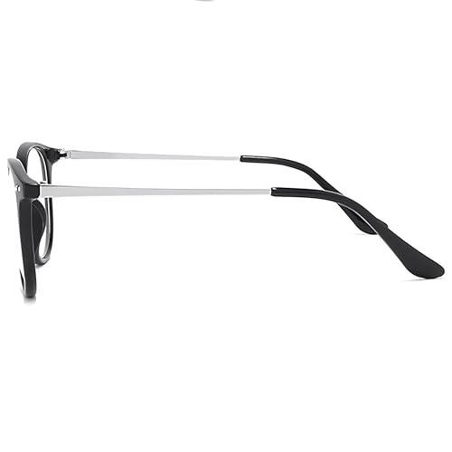 Image of Kursan Non Prescription Clear Lens Fake Glasses for Women Men Retro Round Plastic Frame Eyeglasses