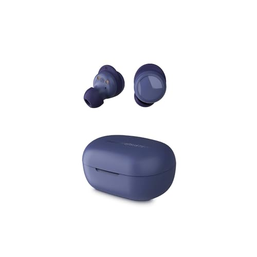 Energy Sistem RaceBuds - Auriculares Inalámbricos Deportivos (Plástico 100% Reciclado, Resistencia al Agua IPX4, Secure-Fit+, 22 h de batería, tecnología Bluetooth) - Azul