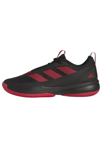 adidas Unisex-Adult Front Court Basketball, Black/Pure Ruby/Black, 8