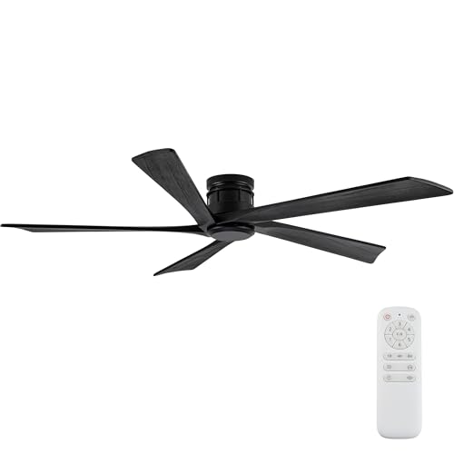 Vernal Life 64 Inch Modern Flush Mount Ceiling Fans no