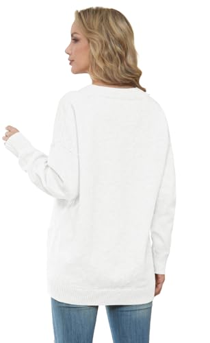 Image of GRECERELLE Women's 2025 Fall Cardigan Sweaters Oversized Open Front Button Knit Outwear Coats with Pockets
