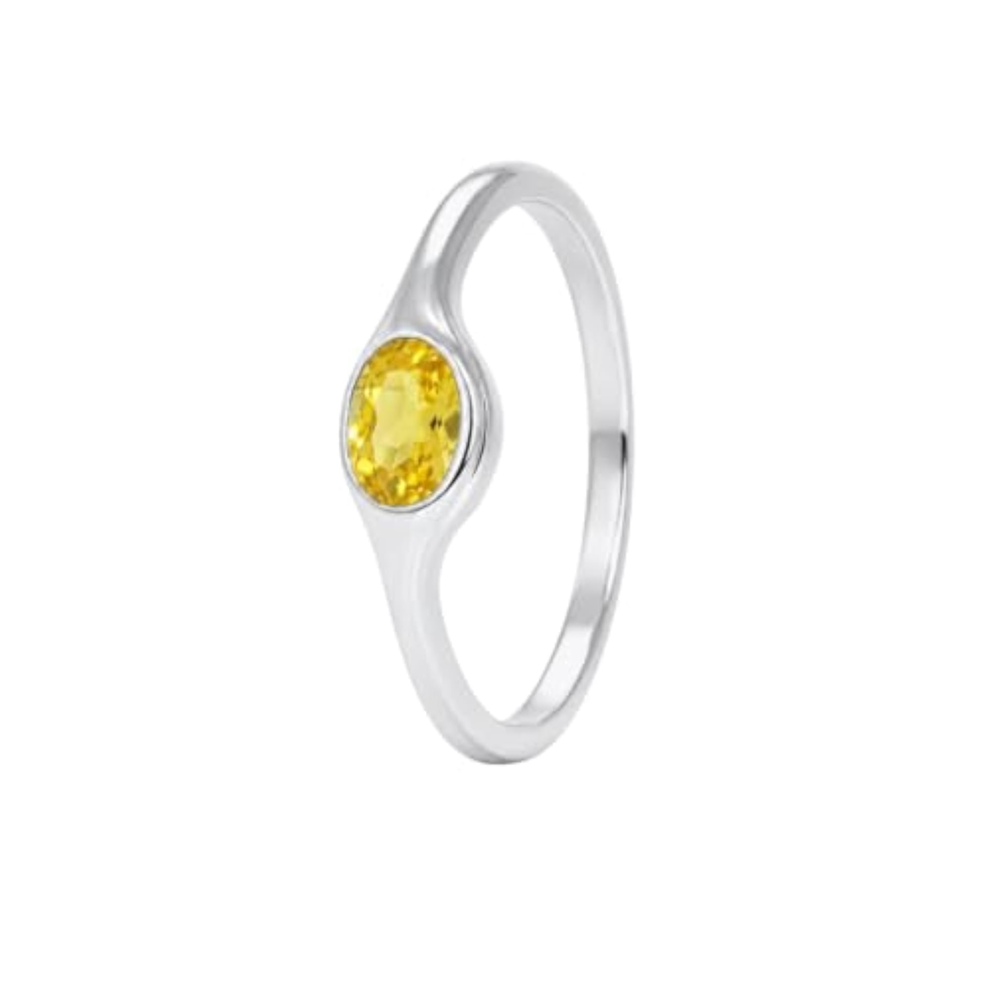 Women's Pearl Celestial Oval Gemstone Silver Ring, Gift for Her
