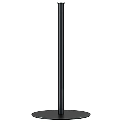 Matte Black Kitchen Roll Holder - Free Standing Paper Towel Holder Stand for Kitchen Rolls, Non Slip Paper Towel Roll Holder, Modern Kitchen Countertop Organizer Fits Most Size Paper Roll Cover