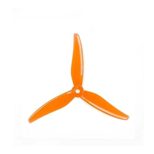 Hélice 51466 à 3 pales orange de 5.1 pouces pour drone FPV et moteur 2205
