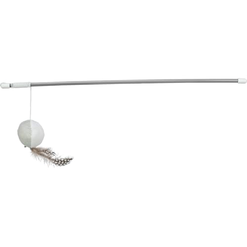 Image of TRIXIE Cat Fishing Rod Toy (Playing Rod with Ball and Feathers)