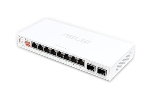 Switch ASUS QG-U1080 Blanc commutateur reseau compact pour maison