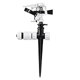 高儀(Takagi) インパクトスプリンクラー 水やり 水撒き 噴霧 灌漑 芝生 庭園 園芸 散水範囲調節可能 コネクター付属 ワンタッチ脱着