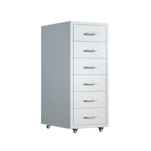 HYUFEIAO Archivador de oficina de 6 capas con gran capacidad de almacenamiento - Cajonera multifuncional para almacenamiento de archivos de acero laminado en frío grueso para almacenamiento de