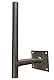 Wandhalterung Höhe 45 cm Versatz 25 cm Durchmesser 38 mm für Antennen 4G LTE 5G, Satellitenschüssel, Rake TV TNT