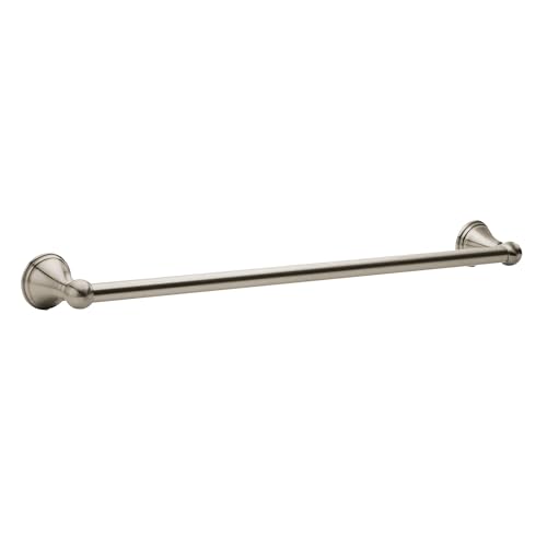 Moen Preston Brushed Nickel 24-Inch Single Wall Mounted Bathroom Towel Bar, DN8424BN by Moen - Used condition - US$18.53