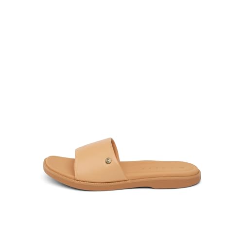 Image of REEF Sunny Arrianah Women's Fashion Slide Sandal, Soft Molded Footbed, Arch Support