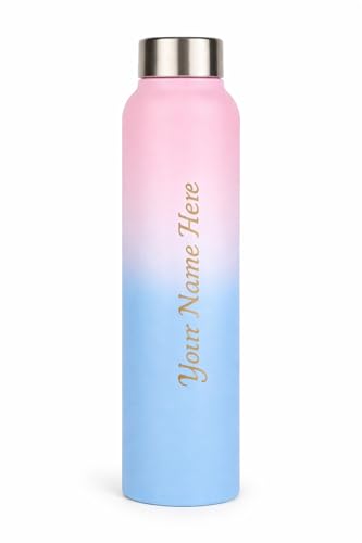 Image of Fitness Mantra Name Customisation 1 Litre Water Bottle | Personalised Bottle with Custom Name Engraving | BPA Free, Leakproof | Ideal for Gym, School & Gifting| Luma|