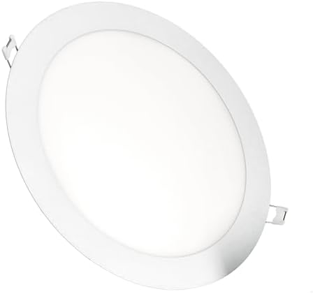 Jandei - Pack Of 3 X LED Downlight 18W Round, Recessed, 1440 Lum, Interior IP20, Black Finish Frame, Hollow Cut 200- 205 Mm, Extra Flat 13 Mm, Transformer Included (Warm White 3000k