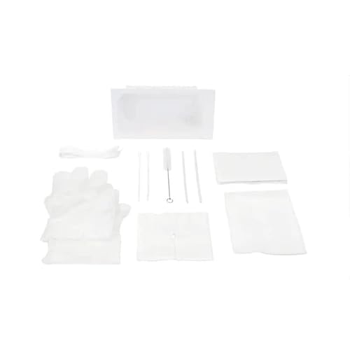 Dynarex 35001 Tracheostomy Care Kit, Three Compartment Tray With Vinyl Gooves, Pack Of 20 #TOP22