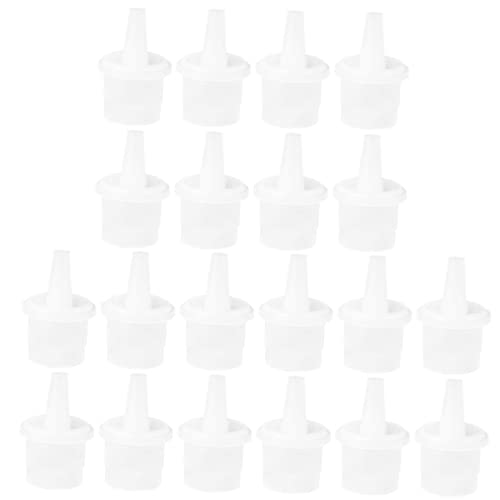 Baluue Eyelash Extension Tool 20pcs Lash Nozzle Tips Anti-blocking Replacement Bottle Heads