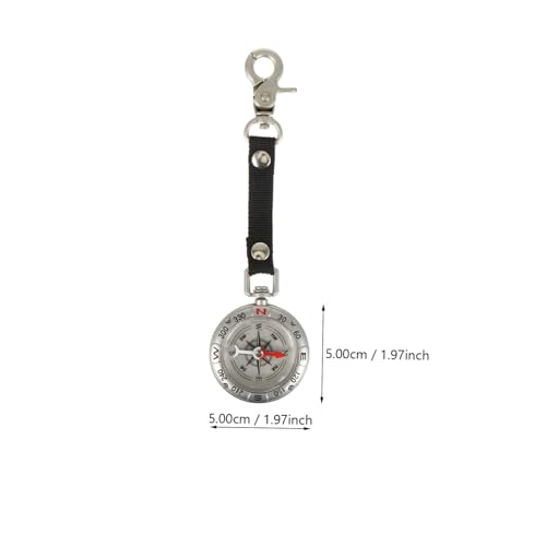 Brújula colgante portátil de aleación de zinc para camping miniatura 2