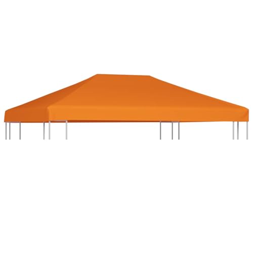 vidaXL Toldo de Cenador, Cubierta Superior de Carpa, Techo de Repuesto, Pabellón para Jardín Patio Terraza Casa, Naranja 313 g/m² 4x3 m