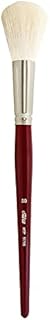 Silver Brush Limited 5518S Silver Mop White Round Paintbrush, Oil, Acrylic, and Watercolour Brush, Short Handle, Size 20