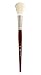 Silver Brush 5518S-20 Silver Mop Short Handle Blender Brush, White Round, Size 20