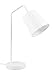 Produktbild Reality Leuchten Tischleuchte Buddy R51721031, Metall Weiß matt, Schirm Stoff Weiß, exkl. 1x E27