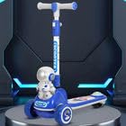 STOFFIER GARTEN Astronaut Kick Scooter for Kids Age 3+ Years Foldable Skate Scooter Cycle with LED Wheels & Adjustable Height Kick Scooter for Kids Boys Girls - Multicolor 1