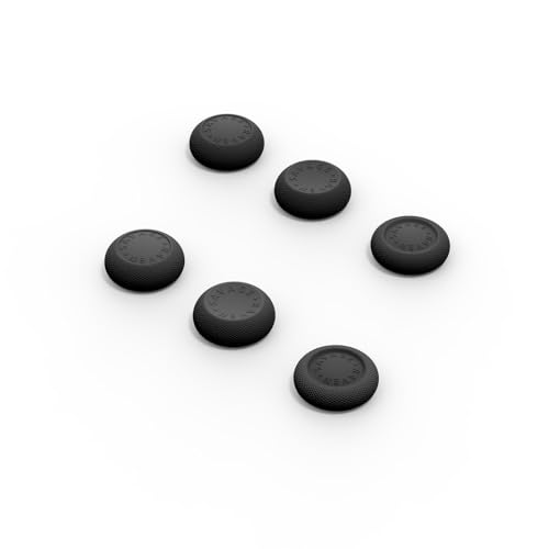 by Skull & Co.Thumb Grips Joystick Cap Analog Stick Cover for Nintendo Switch 2 Joy-Con – Black, 3 Pairs (6pcs)