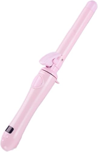 Rizador De 25 Mm, Rizador De Pelo Profesional De Cerámica, Ondulador De Pelo De Pinzas Rizadoras, Rizador para Peinado Largo O Corto, Portátil para Viajar, C, Pink, 25 millimeters