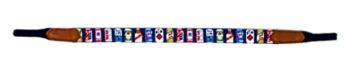 Image of Leather Hand-Stitched Needlepoint Sunglass Strap Retainer